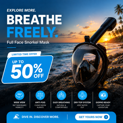 SnorkelPal - Full Face Snorkel Mask