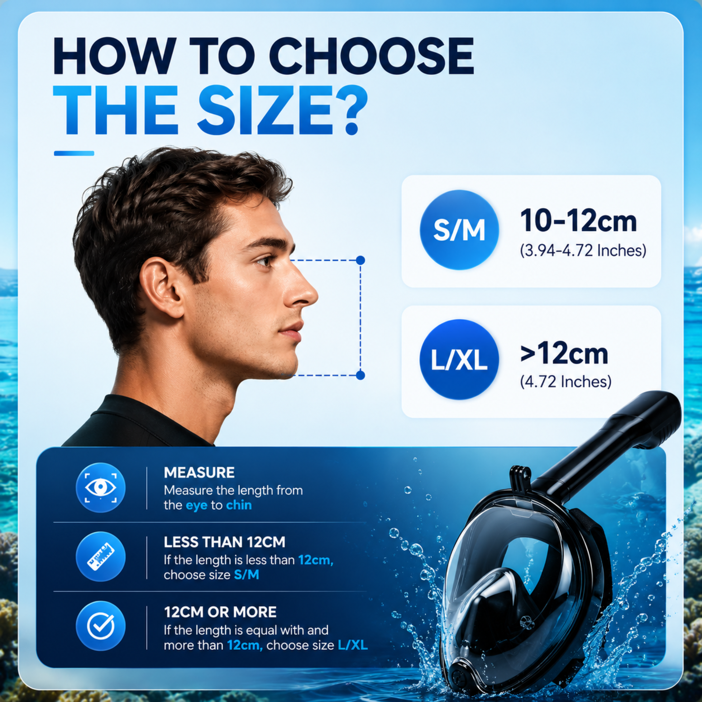 SnorkelPal - Full Face Snorkel Mask